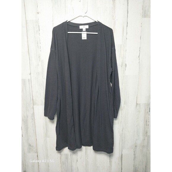 Karen Neuburger Tops - Karen Neuburger Womens Sleep Lounge Cardigan in Charcoal Size XL